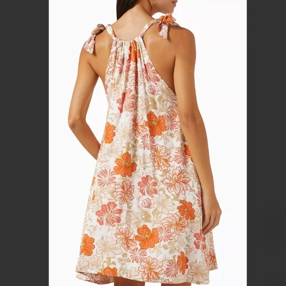 Minkpink Women's Tabitha Dress in Rayon-voile Halterneck Orange Sz XL Like New! - Picture 3 of 11